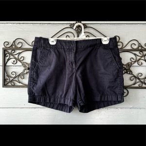 J Crew Navy Chino Broken In Shorts Size 6  Inseam 5”